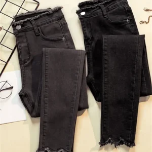 Jeans Female Denim Pants Black Color Womens Jeans woman Donna Stretch Bottoms Feminino Skinny Pants For Women Trousers
